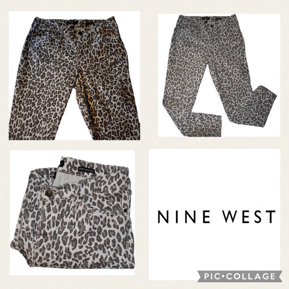 Woman’s Nine West slim fit Printed Gramercy Ankle Jeans size 12 - Picture 3 of 16